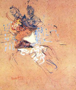  Henri  Toulouse-Lautrec Profile of a Woman Norge oil painting art